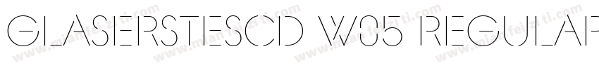 GlaserSteSCD W05 Regular字体转换